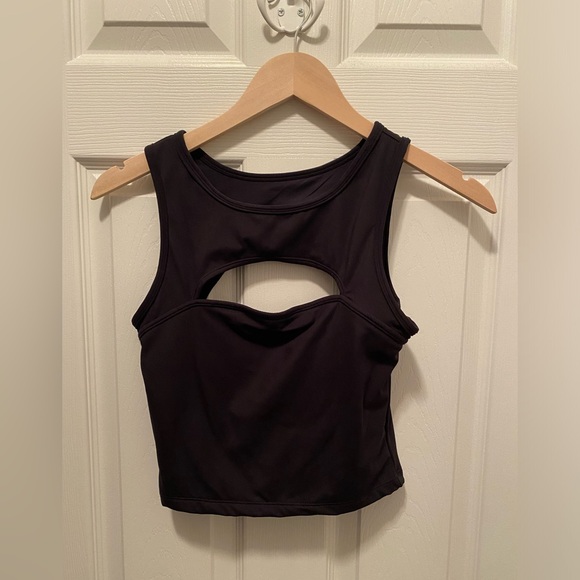 Klassy Network Black Peekaboo Crop Tank - Picture 4 of 4